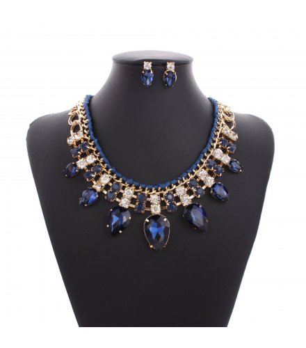 SET248 - Blue elegant Short para jewelry set